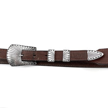 Load image into Gallery viewer, Sterling Ranger Buckle Set<br>By Sampson Werito