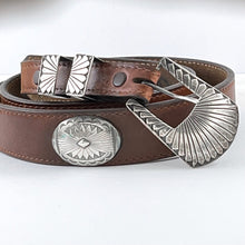 Load image into Gallery viewer, Sterling Ranger Buckle Set<br>By Sampson Werito