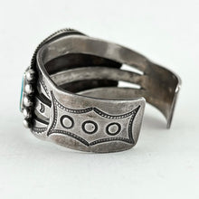 Load image into Gallery viewer, Vintage Ingot Silver With Blue Gem
