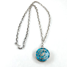 Load image into Gallery viewer, Vintage Blue Gem Watch Pendant<br>By Kee Joe Benally Jr.