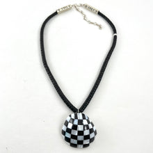 Load image into Gallery viewer, Handmade Jet Beads With Checkerboard<br>By Cheyenne Grabiec