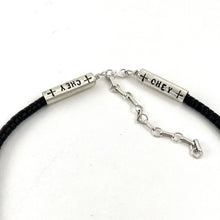 Load image into Gallery viewer, Handmade Jet Beads With Checkerboard<br>By Cheyenne Grabiec