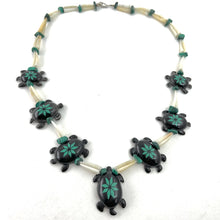 Load image into Gallery viewer, Buffalo Horn Turtle Necklace<br>By Kevin and Valerie Pourier