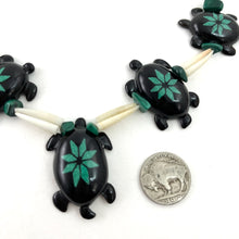 Load image into Gallery viewer, Buffalo Horn Turtle Necklace<br>By Kevin and Valerie Pourier