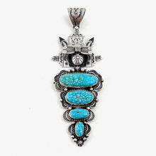 Load image into Gallery viewer, Kingman Kachina Pendant<br>By Freddy Charley