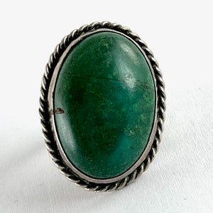 Vintage Cerrillos Turquoise Ring<br>Size: 6.5