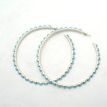Load image into Gallery viewer, Large Light Zuni Hoops<br>By Alvin Hughte