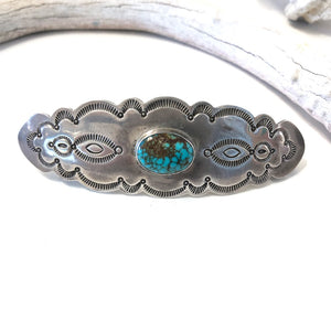Large Barrette With Turquoise
