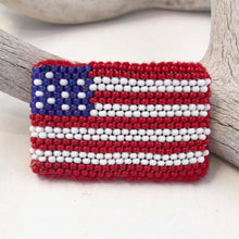 Load image into Gallery viewer, Beaded Flag Pin&lt;br&gt;By Anita Dewa
