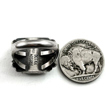 Load image into Gallery viewer, Square Stone Ring<br>By Fritson Toledo<br>Size: 8
