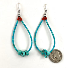 Load image into Gallery viewer, Sleeping Beauty Hoops<br>By Mary Vandever
