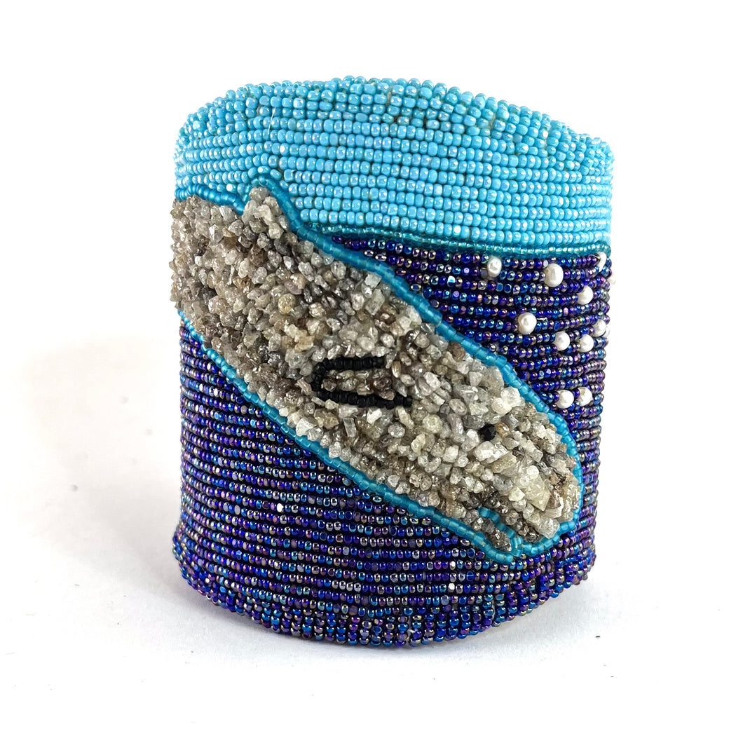 Beaded Whale Cuff<br>By Teri Greeves