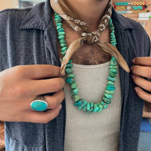 Load image into Gallery viewer, Vintage Turquoise Nugget Necklace
