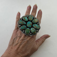 Load image into Gallery viewer, HUGE Flower Ring&lt;br&gt;By Reada Begay&lt;br&gt;Size: 10
