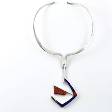 Load image into Gallery viewer, Coral &amp; Lapis Necklace<br>By Richard Chavez
