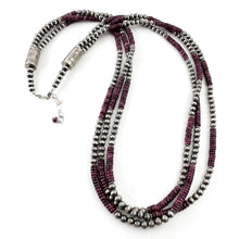 Load image into Gallery viewer, Purple Spiny Oyster With Sterling Beads
