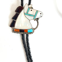 Load image into Gallery viewer, Vintage Horse Bolo Tie&lt;br&gt;By Nora Leekity
