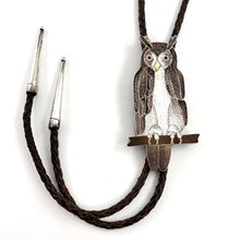 Load image into Gallery viewer, Wise Owl Bolo<br>By Edward &amp; Pablita Quam
