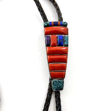 Load image into Gallery viewer, Inlay Bolo Tie<br>By Roger Tsabetsaye
