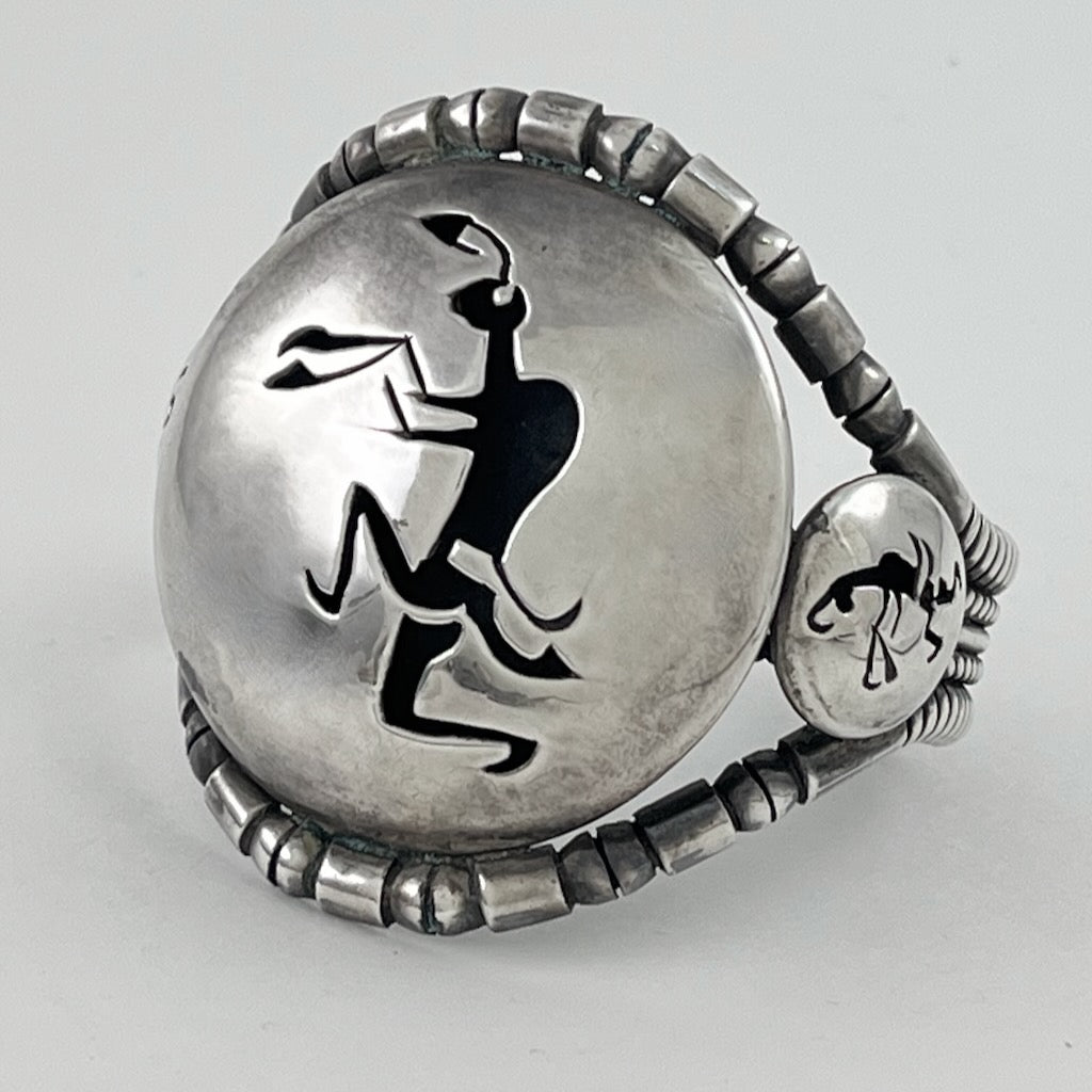 Important Howey Dennis Native American Hopi Sterling Silver Bracelet Important Howey Dennis Native American Hopi Sterling Silver Bracelet