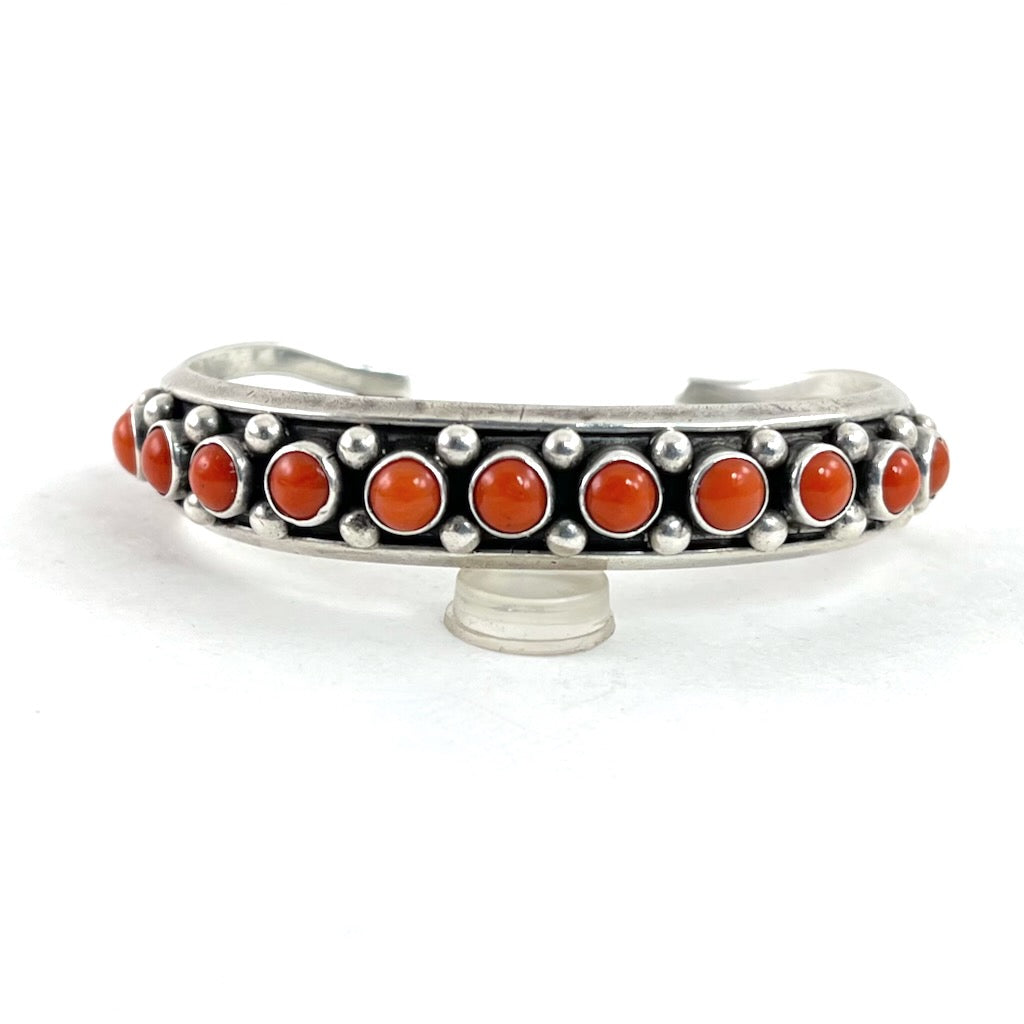 Vintage Coral Row Bracelet