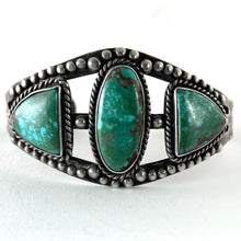 Load image into Gallery viewer, Vintage Three Stone Ingot Bracelet
