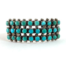 Load image into Gallery viewer, Small Heavy Vintage Three Row Bracelet
