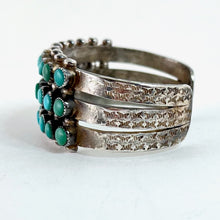 Load image into Gallery viewer, Small Heavy Vintage Three Row Bracelet
