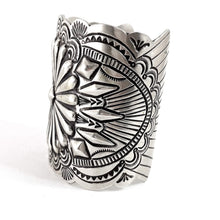 Load image into Gallery viewer, Wide Warrior Cuff&lt;br&gt;By Jennie Blackgoat
