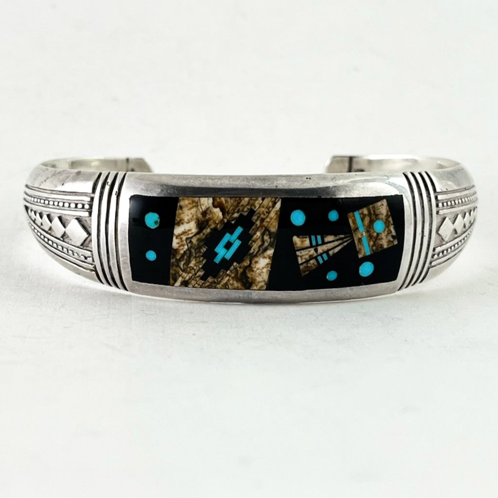 Inlaid Bracelet<br>By Joe Chee<br>Size: XL