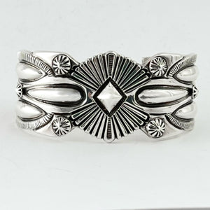 Sterling Silver Bracelet<br>By Wilson Jim<br>Size: M/L