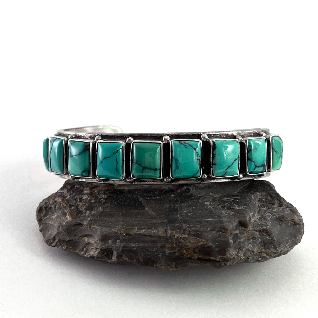 Nine Square Stone Ingot Bracelet