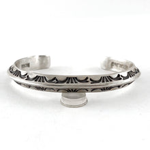 Load image into Gallery viewer, Stamped Silver Bracelet&lt;br&gt;By Nora Bill
