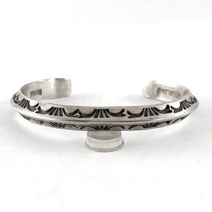 Stamped Silver Bracelet<br>By Nora Bill