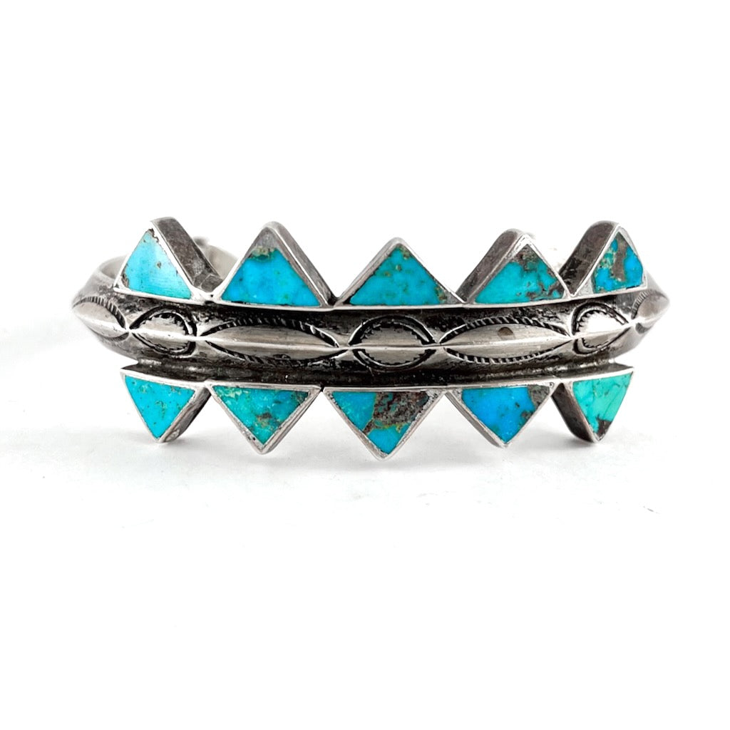 Vintage Cast With Inlay Bracelet