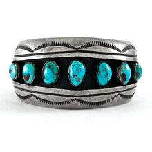 Load image into Gallery viewer, Vintage Bracelet With Morenci Turquoise
