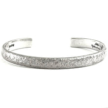 Load image into Gallery viewer, Hammered Silver Bracelet<br>By Artie Yellowhorse
