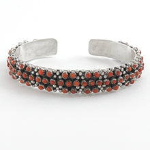 Load image into Gallery viewer, Two Row Coral Dot Bracelet
