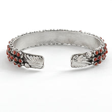 Load image into Gallery viewer, Two Row Coral Dot Bracelet
