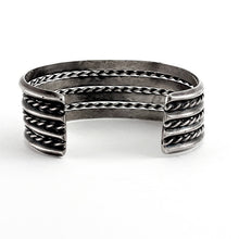 Load image into Gallery viewer, Vintage Four Row Sterling Bracelet
