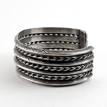 Load image into Gallery viewer, Vintage Four Row Sterling Bracelet
