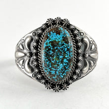 Load image into Gallery viewer, Morenci Turquoise Bracelet<br>By Ray Delgarito
