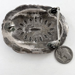 Heavy Vintage Sterling Silver Buckle