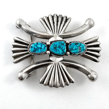 Load image into Gallery viewer, Three Stone Buckle<br>By Wilson Begay
