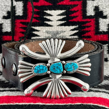 Load image into Gallery viewer, Three Stone Buckle<br>By Wilson Begay
