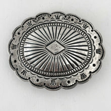 Load image into Gallery viewer, Sterling Concho Buckle&lt;br&gt;By Dini Tsai Bahi
