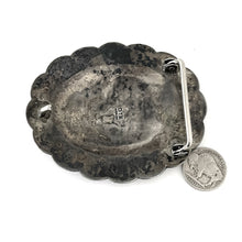 Load image into Gallery viewer, Sterling Concho Buckle&lt;br&gt;By Dini Tsai Bahi
