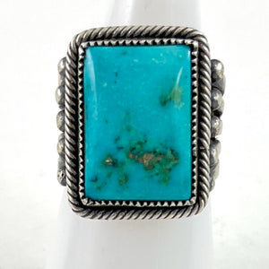 Morenci Turquoise<br>By Steve Arviso<br>Size: 8