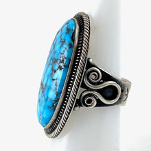 Load image into Gallery viewer, Kingman Turquoise Ring&lt;br&gt;By Steve Arviso&lt;br&gt;Size: 7
