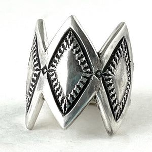 Ingot Silver Ring<br>By Perry Shorty<br>Size: 11